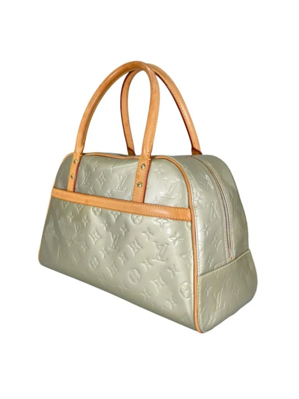 Louis Vuitton Tompkins Square Handbag Monogram Vernis Green